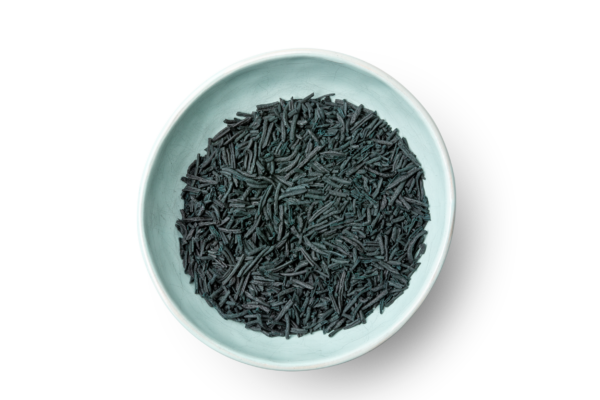 Whole spirulina crunchies in a bowl